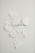 10pcs lace butterfly patches/ 3D butterflies/ 3D applique/ 3D butterflies for wedding dress/ bridal lace butterflies// A19-176