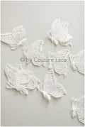 10pcs lace butterfly patches/ 3D butterflies/ 3D applique/ 3D butterflies for wedding dress/ bridal lace butterflies// A19-176