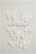 10pcs 3D butterflies for sewing/ 3D applique for wedding dress/ bridal lace// A19-177