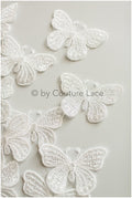 10pcs 3D butterflies for sewing/ 3D applique for wedding dress/ bridal lace// A19-177