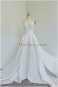 Bridal brocade fabric/ light off-white brocade fabric/ bridal jacquard/ wedding dress brocade// R-036 