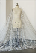 Netz Spitzenstoff Off-White/ Braut Spitzenstoff/ Netzpattern Spitze/ bestickte Hochzeitskleid Spitze// L19-254