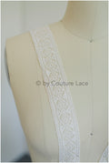 Boho lace trim, white embroidered lace trim, lace trim, lace veil, lace embroidery, boho bridal lace trim, lace trim