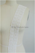 Guipure Spitzenborte Off-White Ivory/ Boho Hochzeitskleid Spitze/ Brautspitze Borte/ Gehäkelte Spitze/ Weiche Häkelspitze// T19-078