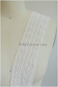 Guipure Spitzenborte Off-White Ivory/ Boho Hochzeitskleid Spitze/ Brautspitze Borte/ Gehäkelte Spitze/ Weiche Häkelspitze// T19-078