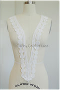 Guipure lace trim off-white ivory/ Boho wedding dress lace trim/ Bridal lace trim/ Lace trim// T19-079