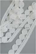 Guipure lace trim off-white ivory/ Boho wedding dress lace trim/ Bridal lace trim/ Lace trim// T19-079