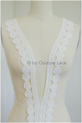 Guipure lace trim off-white ivory/ Boho wedding dress lace trim/ Bridal lace trim/ Lace trim// T19-079