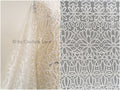 Boho lace fabric for wedding dress/ lace fabric off-white/ Boho wedding dress lace// L19-294