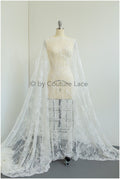 Wunderschöner Perlenblüten Spitzenstoff Off-White/ Perlen Brautspitze/ Hochzeitskleid Spitze mit Perlen/ glänzende Spitze// L19-278