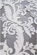Ornate lace flower patch, oriental flower patch, lace applique, wedding dress lace applique, bridal flower patch// A19-183