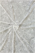 Blumen Braut Spitze Off-White/ Brautspitze mit Blumen/ Blumen Hochzeit Spitze/ Couture Spitze// L19-281