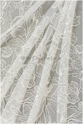 Blumen Braut Spitze Off-White/ Brautspitze mit Blumen/ Blumen Hochzeit Spitze/ Couture Spitze// L19-281