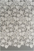 Crochet lace fabric off-white/ floral guipure lace fabric/ French bridal lace/ bridal crochet fabric/ vintage bridal lace/ Alencon lace// L19-295