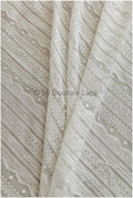 Boho wedding dress lace off-white/ bridal lace fabric/ couture lace/ boho lace// L19-255CO