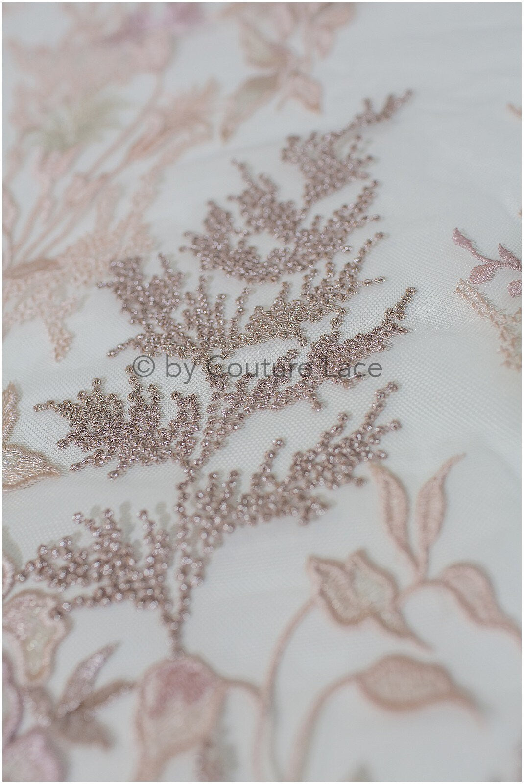 4-farbiger floraler Spitzenstoff/ romantische Pfirsich Spitze für Abendkleid/ Blumen Spitzenstoff/ bestickter Farbstoff// L19-261