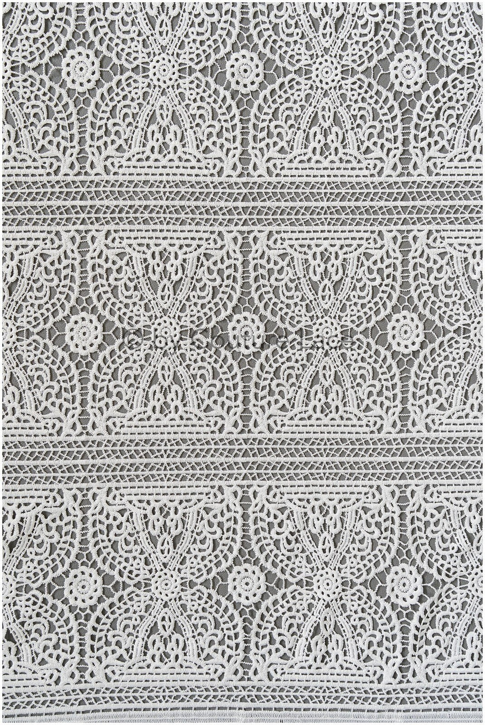 Crochet lace fabric off-white/ Boho pattern bridal lace/ Guipure wedding dress lace// L19-291