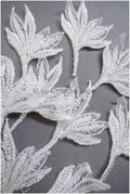 10pcs. 3D flowers with pearls/ lace applique/ wedding dress lace applique// A19-104/3
