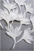 10pcs. 3D flowers with pearls/ lace applique/ wedding dress lace applique// A19-104/3