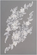 3D Blumen Spitzen Applikation, 3D Blumen Applikation, Lace Blumen Applikation, Spitzen Applikation, 3D Hochzeitskleid Spitze Applikation, Braut Blumen Aufnäher// A19-184
