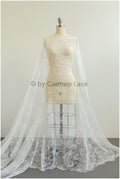 Blumen Braut Spitze Off-White/ Brautspitze mit Blumen/ Blumen Hochzeit Spitze/ Couture Spitze// L19-281