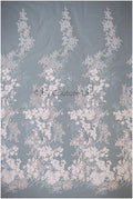 Rosa Blumen Spitze Stoff/ Braut Spitzen Stoff/ Blumen Hochzeit Spitze/ Couture Spitze //L19-263