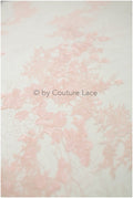 Rosa Blumen Spitze Stoff/ Braut Spitzen Stoff/ Blumen Hochzeit Spitze/ Couture Spitze //L19-263