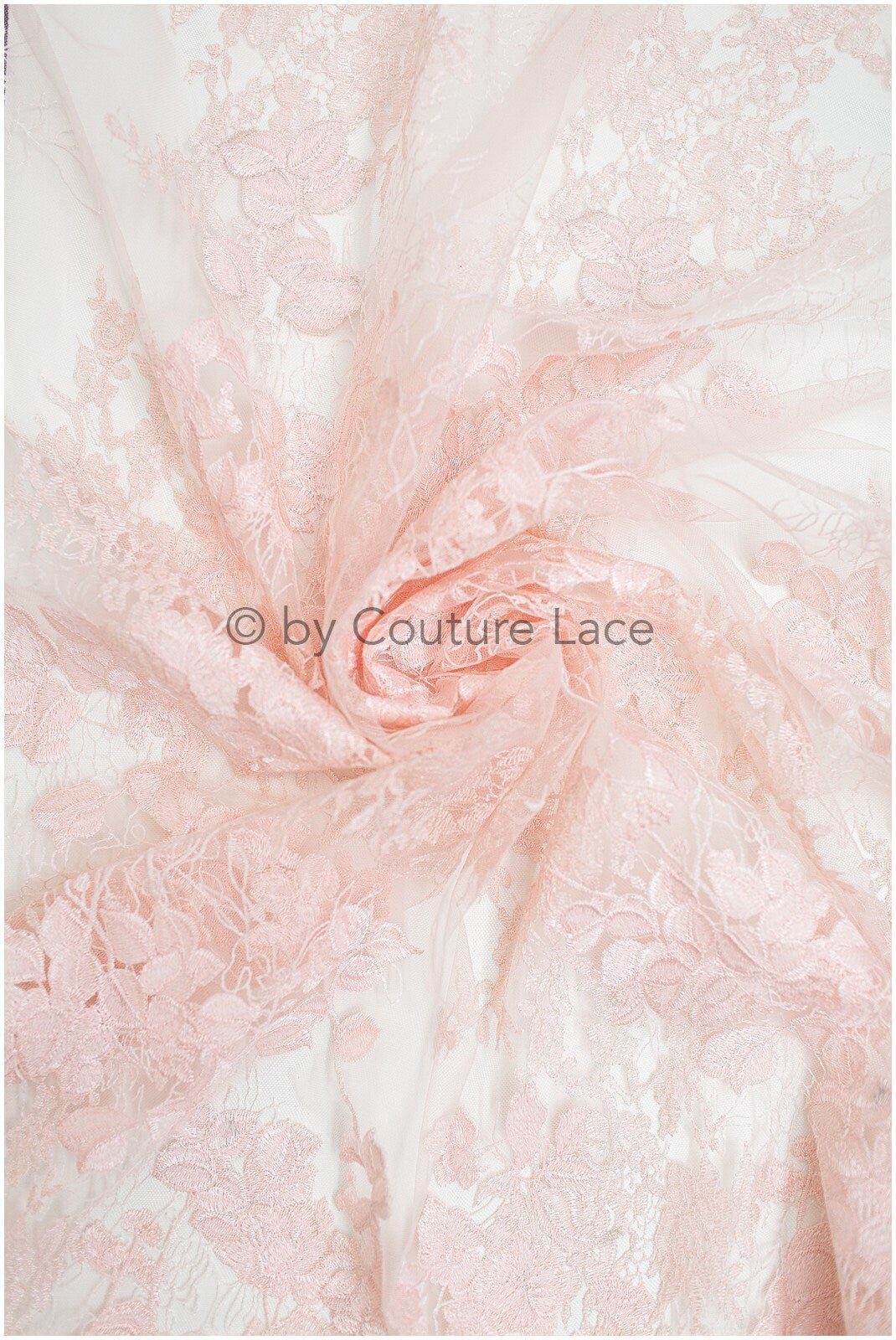 Rosa Blumen Spitze Stoff/ Braut Spitzen Stoff/ Blumen Hochzeit Spitze/ Couture Spitze //L19-263