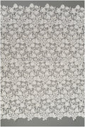 Crochet lace fabric off-white/ floral guipure lace fabric/ French bridal lace/ bridal crochet fabric/ vintage bridal lace/ Alencon lace// L19-295