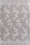 Romantischer Baumwoll-Rayon-Misch-Spitzenstoff für Hochzeitskleid, Spitzenstoff, Blumendesign Spitze, Blumenmuster Hochzeitskleid Spitze// L19-017