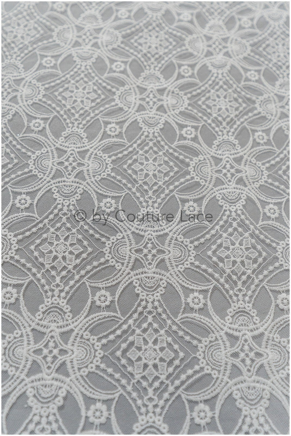 Artdeco Spitzenstoff Off-White/ Hochzeit Spitzenstoff/ Boho Brautkleid Spitze/ geometrisches Brautkleid Spitze// L19-314