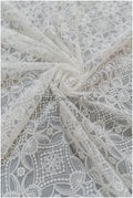 Artdeco Spitzenstoff Off-White/ Hochzeit Spitzenstoff/ Boho Brautkleid Spitze/ geometrisches Brautkleid Spitze// L19-314