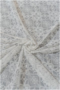Artdeco Spitzenstoff Off-White/ Hochzeit Spitzenstoff/ Boho Brautkleid Spitze/ geometrisches Brautkleid Spitze// L19-314