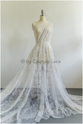 Pailletten Spitzenstoff, gefrorene Spitze, Brautspitze Stoff, Hochzeitskleid Spitze, Eisblumen Spitzenstoff, Spitzenkleid, Boho Braut// L19-298