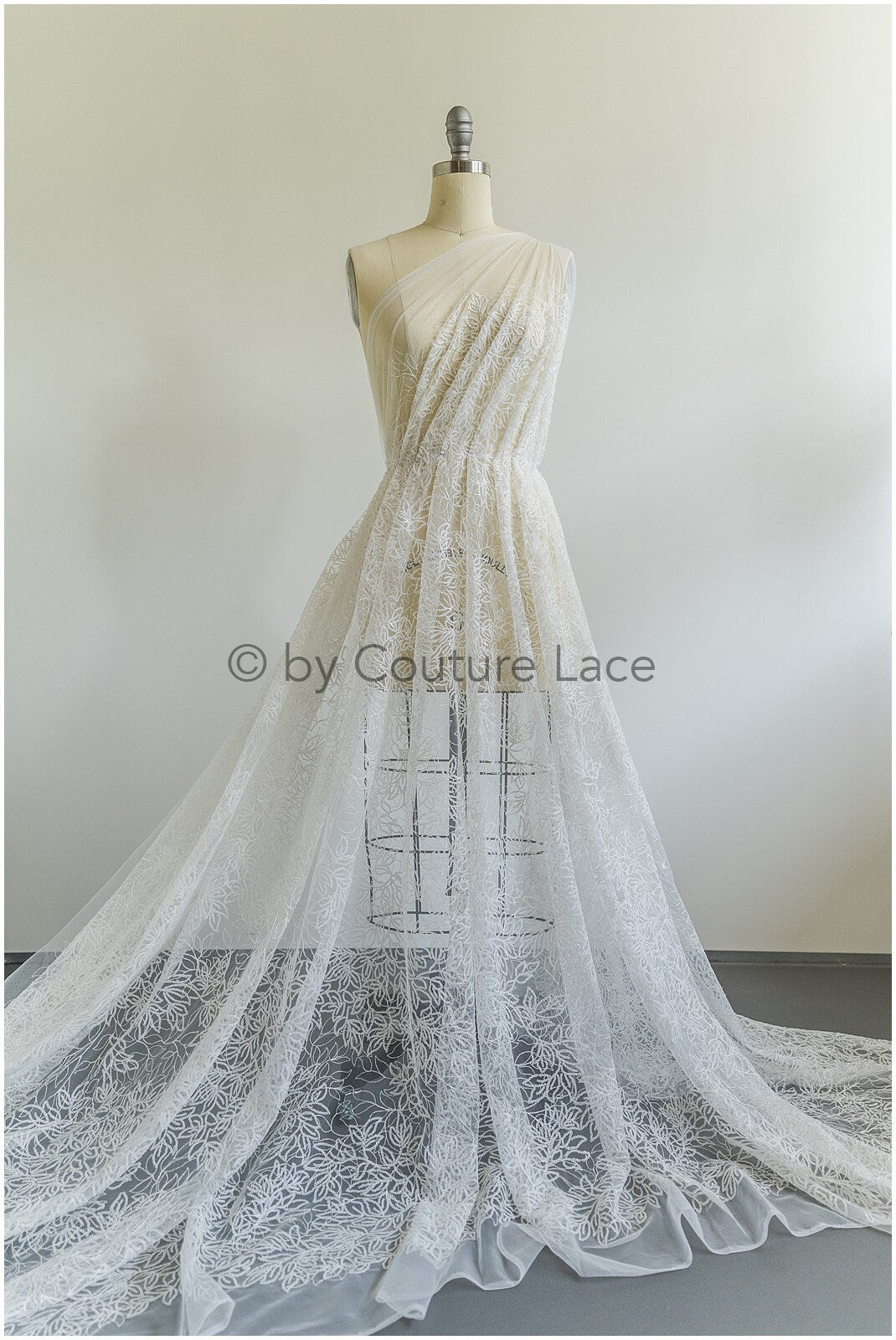 Pailletten Spitzenstoff, gefrorene Spitze, Brautspitze Stoff, Hochzeitskleid Spitze, Eisblumen Spitzenstoff, Spitzenkleid, Boho Braut// L19-298