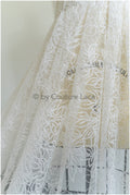 Pailletten Spitzenstoff, gefrorene Spitze, Brautspitze Stoff, Hochzeitskleid Spitze, Eisblumen Spitzenstoff, Spitzenkleid, Boho Braut// L19-298