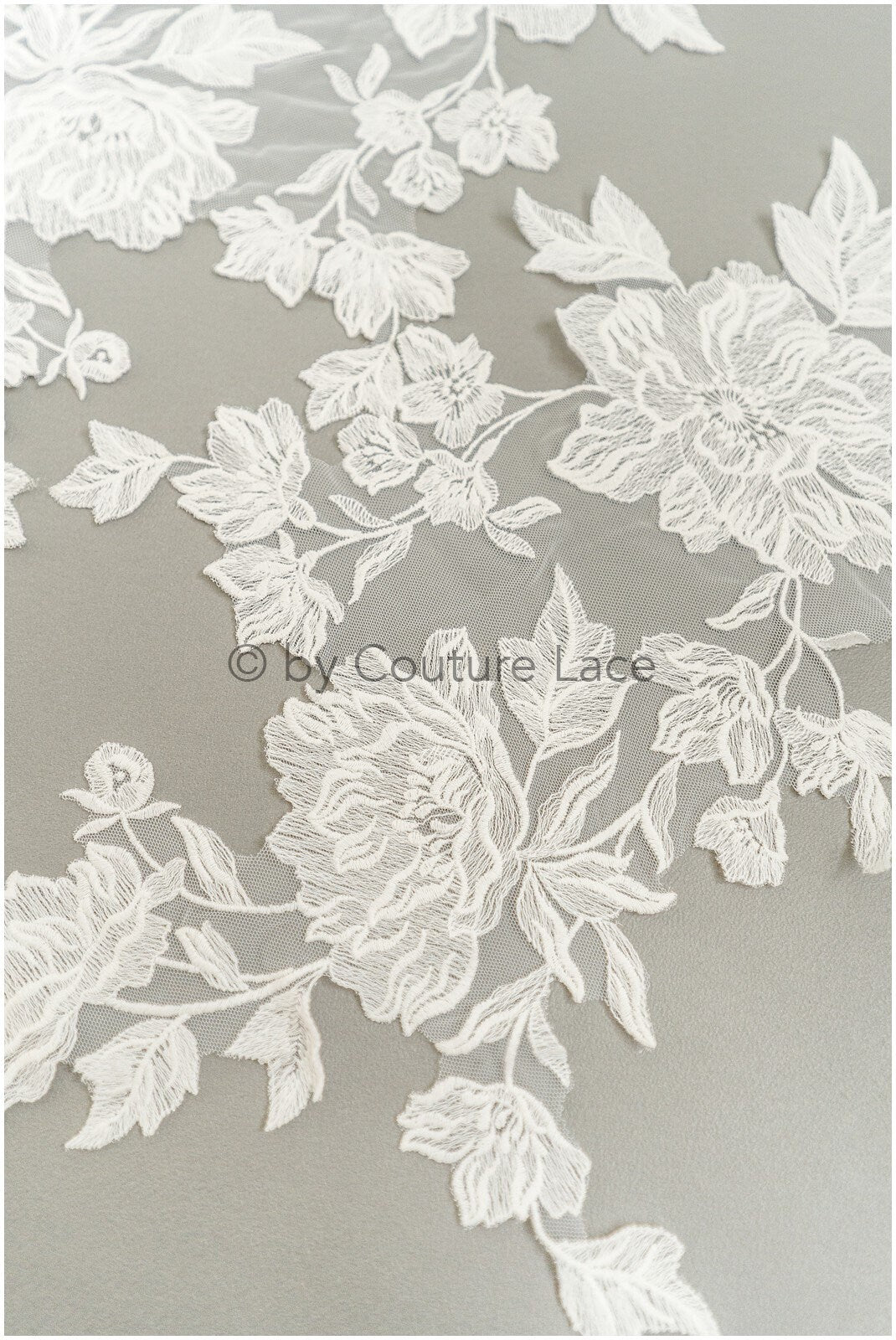 Soft Flower Lace Patch, BaumwollBlume Applikation, SpitzenBlume Applikation, Hochzeitskleid Spitze Applikation, Braut Blumen Applikation// A19-189