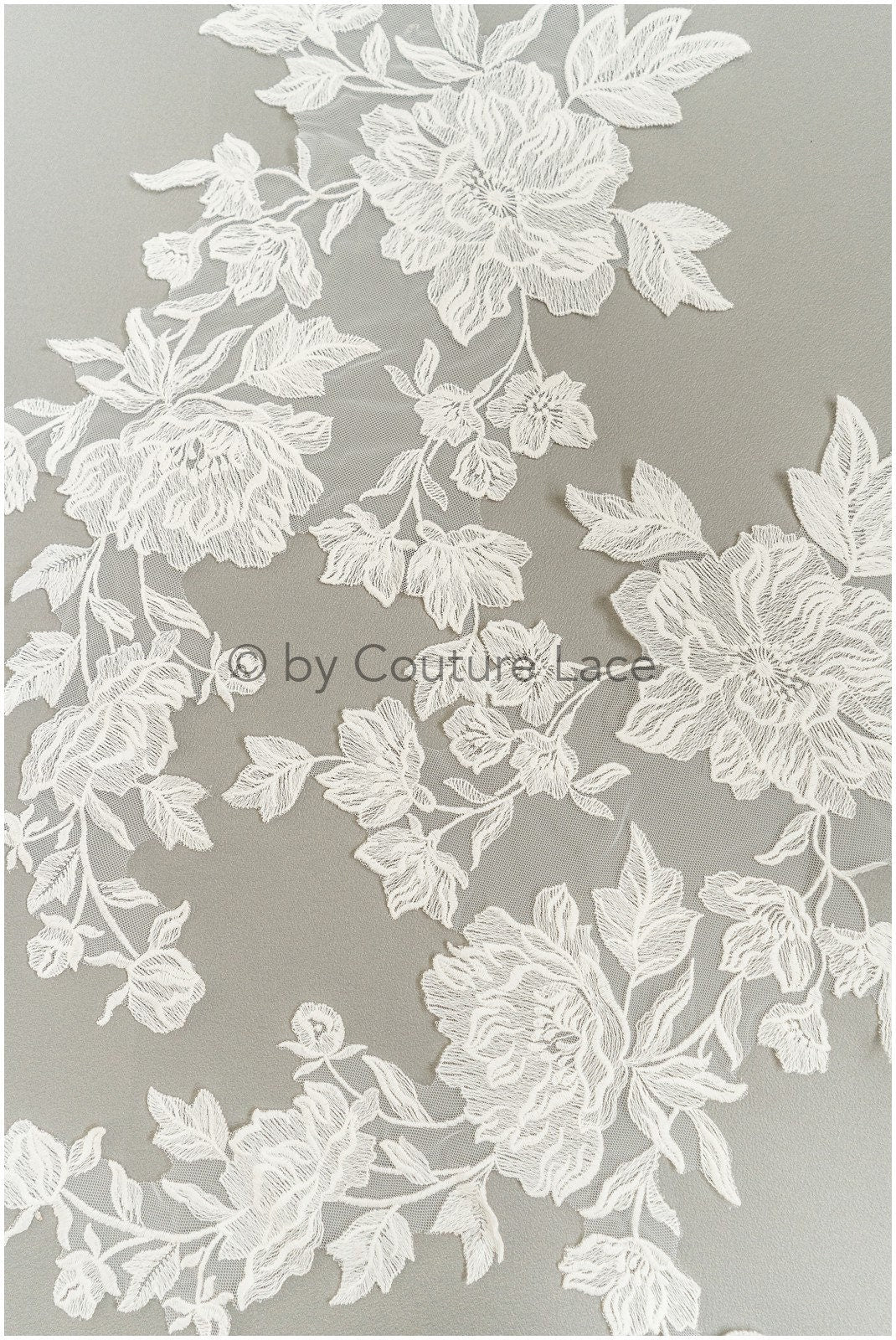 Soft Flower Lace Patch, BaumwollBlume Applikation, SpitzenBlume Applikation, Hochzeitskleid Spitze Applikation, Braut Blumen Applikation// A19-189