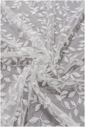 Romantic bridal lace off-white/ bridal lace with leaves/ sequin lace/ bridal lace fabric with sequins// L19-002