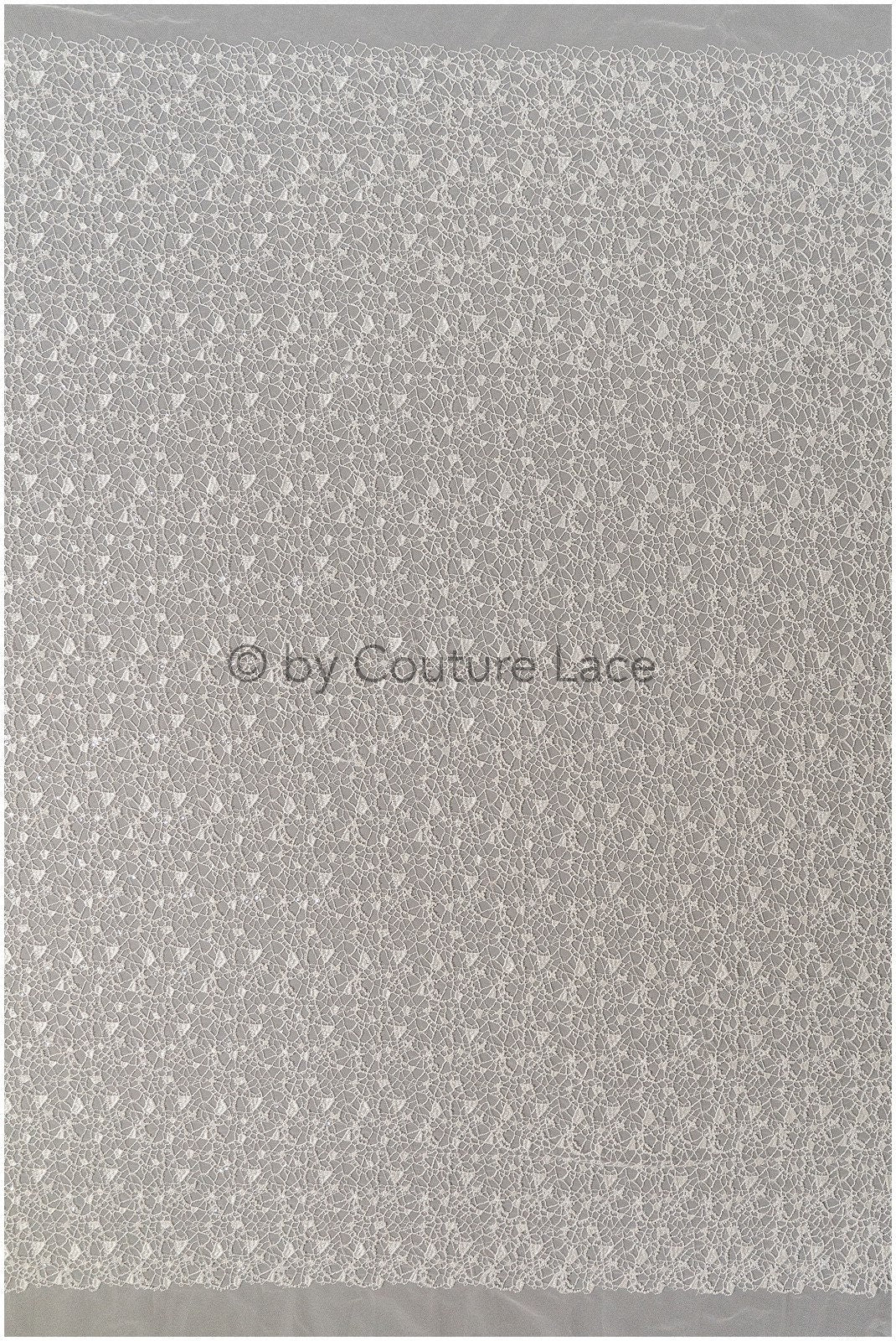 Perlen modern Netz Blumen Spitze Stoff, Perlen Netz Spitze Stoff, Hochzeitskleid Spitze mit Perlen und Pailletten, Spinnennetz Spitze Stoff// L19-308
