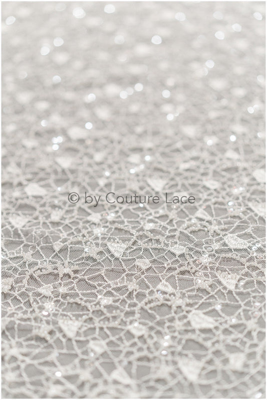 Perlen modern Netz Blumen Spitze Stoff, Perlen Netz Spitze Stoff, Hochzeitskleid Spitze mit Perlen und Pailletten, Spinnennetz Spitze Stoff// L19-308