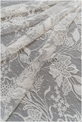 French lace off-white/ dot tulle/ floral lace with dots/ polka dot lace fabric/ bridal lace// L19-319