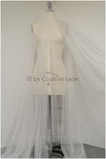 3m wide - Off-White Diamond Glitter Tulle Fabric/ Glitter Veil/ Glitter Mesh/ Polka Dot Glitter Fabric/ Shiny Bridal Lace Fabric// R-027