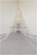 3m wide - Off-White Diamond Glitter Tulle Fabric/ Glitter Veil/ Glitter Mesh/ Polka Dot Glitter Fabric/ Shiny Bridal Lace Fabric// R-027