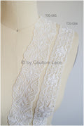 Bridal lace trim/ off-white wedding lace trim/ bridal lace belt/ elegant bridal lace/ bridal lace trim/ T20-084