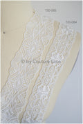Braut Spitze Borte Off-White/ Spitzenborte für Hochzeitskleid/ Braut Spitzen Gürtel/ eleganter Braut Spitzenbesatz/ Braut Schleier// T20-085