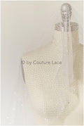 3m wide - Off-White Diamond Glitter Tulle Fabric/ Glitter Veil/ Glitter Mesh/ Polka Dot Glitter Fabric/ Shiny Bridal Lace Fabric// R-027
