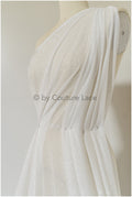 Stretch glitter fabric/ off-white diamond glitter mesh/ stretch glitter fabric/ shiny bridal glitter fabric// R-026