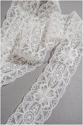 Bridal lace trim/ off-white wedding lace trim/ bridal lace belt/ elegant bridal lace/ bridal lace trim/ T20-084