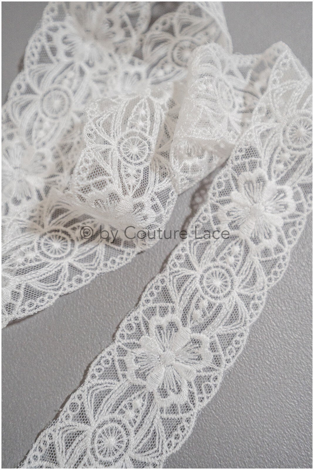 Bridal lace trim/ off-white wedding lace trim/ bridal lace belt/ elegant bridal lace/ bridal lace trim/ T20-084
